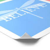 ウィッシュ、ドリーム、ホープ、パステル信じパッチワーク ポスター (角)