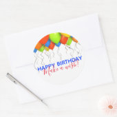 ウィッシュ・ビッグ・誕生日・シールを作る ラウンドシール (封筒)