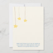 ウィッシュ・ユポン・ア・スター テーマの養子縁組お祝い会 招待状 (裏面)