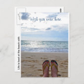 ウィッシュ・ユー・ウィー・ビーチ ポストカード (正面/裏面)