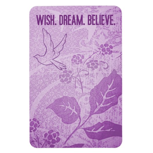 ウィッシュ。夢。信じ. マグネット (縦)