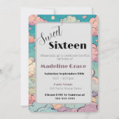 ウィッシュSweet sixteen誕生日パーティーを開く 招待状 (裏面)