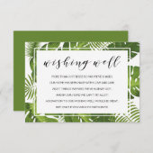 ウィッシングウェルカード | 熱帯エレガント結婚病 エンクロージャーカード (正面/裏面)