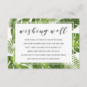 ウィッシングウェルカード | 熱帯エレガント結婚病 エンクロージャーカード (正面)