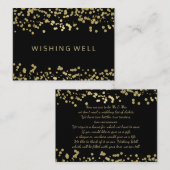 ウィッシングウェルゴールドフォイル紙吹雪 エンクロージャーカード (正面/裏面)