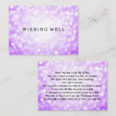 ウィッシングウェルパープルグリッターライト エンクロージャーカード (正面/裏面)