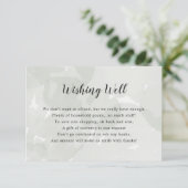 ウィッシングウェルブライダルシャワー セージウォーターの色 招待状 (スタンド正面)