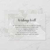 ウィッシングウェルブライダルシャワー セージウォーターの色 招待状 (正面/裏面)