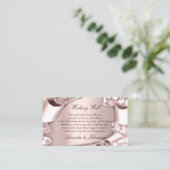 ウィッシングウェル結婚式招待状バラ額縁 名刺 (スタンド正面)