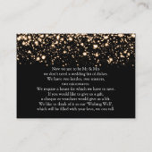 ウィッシングウェル金ゴールドミッドナイトグラム エンクロージャーカード (裏面)