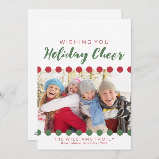 ウィッシングユーホリデー応援 – 写真 シーズンカード (正面/裏面)