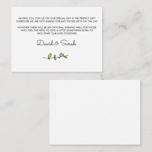 ウィッシング ウェル カード (正面/裏面)