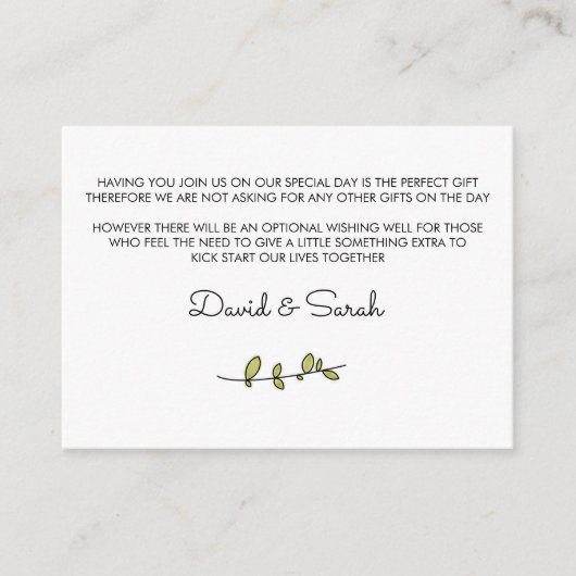 ウィッシング ウェル カード (正面)