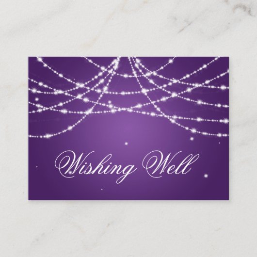 ウィッシング ウェル  スパークリング ストリング パープル エンクロージャーカード (正面)
