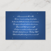 ウィッシング ウェル スパークリング ストリング ブルー エンクロージャーカード (裏面)