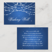ウィッシング ウェル スパークリング ストリング ブルー エンクロージャーカード (正面/裏面)