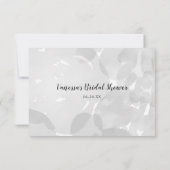 ウィッシング ウェル ブライダル シャワー | グレー ウォーターカラー 招待状 (裏面)