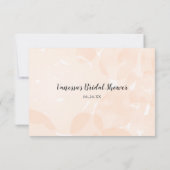 ウィッシング ウェル ブライダル シャワー | ピンクの水彩画 招待状 (裏面)