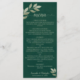 ウィッシ葉ングエメラルド&セージ結婚グリーン メニュー