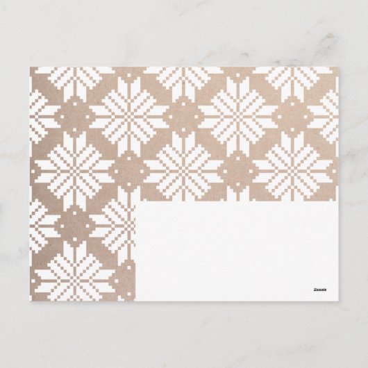 ウィッズユーモダンジョイホリデークラフト紙 シーズンポストカード (裏面)