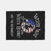 ウィッチおもしろいウェイトゥホワイトハウスカマラハリスヘックスP フリースブランケット (正面(横))