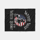 ウィッチおもしろいウェイトゥホワイトハウスカマラハリスW Wic フリースブランケット (正面(横))