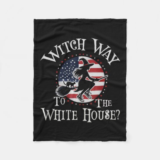 ウィッチおもしろいウェイトゥホワイトハウスカマラハリスW Wic フリースブランケット (正面)