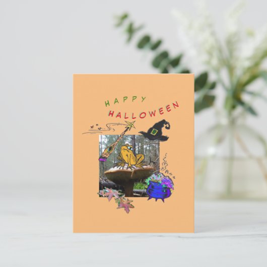 ウィッチおもしろいトッド漫画ユーモアハロウィンポストカード ポストカード (スタンド正面)