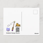 ウィッチおもしろいトッド漫画ユーモアハロウィンポストカード ポストカード (裏面)