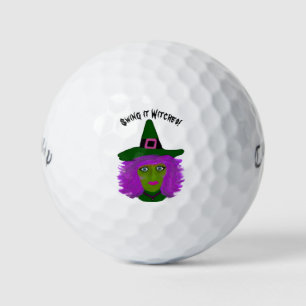 ウィッチおもしろいハロウィーンゴルフボール ゴルフボール