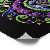 ウィッチお洒落ウェイからおもしろいハロウィンデザイン ポスター (角)