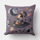 ウィッチお洒落ハットと天空魔法 クッション (正面)