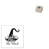 ウィッチかわいらしハットウッドスペルスタンプ ラバースタンプ (押印)