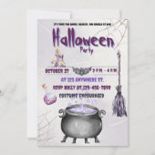 ウィッチとワーロック招待状フラットカード (正面)