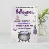 ウィッチとワーロック招待状フラットカード (スタンド正面)