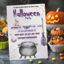 ウィッチとワーロック招待状フラットカード