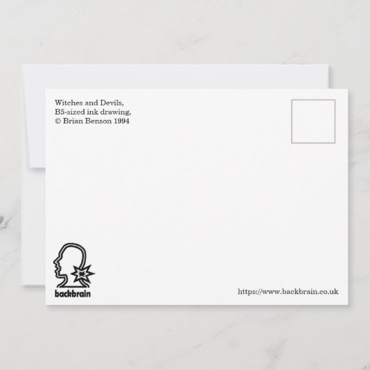 ウィッチと悪魔， Brian Benson Flat Card (裏面)
