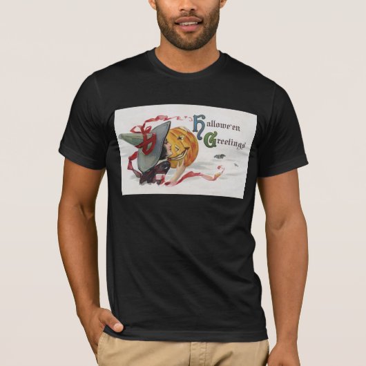 ウィッチのキス : ハロウィンのジャック・オ・ランタン Tシャツ (正面)
