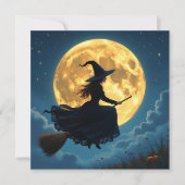 ウィッチのハロウィンおめでとうございます | 魔女 カード (正面)