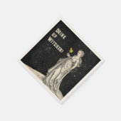 ウィッチをテーマにしたハローウィンパーティカクテルメニュー スタンダードカクテルナプキン (角)