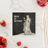 ウィッチをテーマにしたハローウィンパーティカクテルメニュー スタンダードカクテルナプキン (インサイチュ)