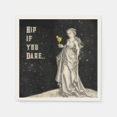 ウィッチをテーマにしたハローウィンパーティカクテルメニュー スタンダードカクテルナプキン (正面)