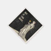 ウィッチをテーマにしたハローウィンパーティカクテルメニュー スタンダードカクテルナプキン (角)