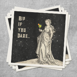 ウィッチをテーマにしたハローウィンパーティカクテルメニュー スタンダードカクテルナプキン