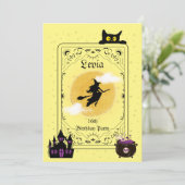 ウィッチをテーマにした16番目の誕生日招待状 | カスタマイズ 招待状 (スタンド正面)