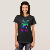 ウィッチを飲み干す魔女の大釜 Tシャツ (正面フル)