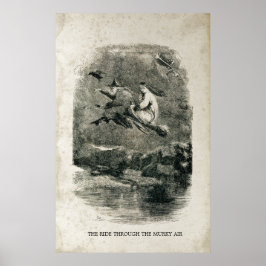 ウィッチアンティークハロウィンウィッチオンブルーム ポスター