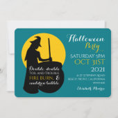 ウィッチアンドムーン魔法スペルパーティの招待状 招待状 (正面)