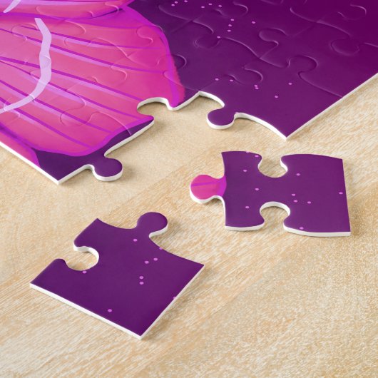 ウィッチィーモスムーンパープルマジカルブテントコテージコア ジグソーパズル (側面)