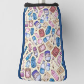 ウィッチィ疑問に思ゴルフクラブカバー ゴルフヘッドカバー (回転90)